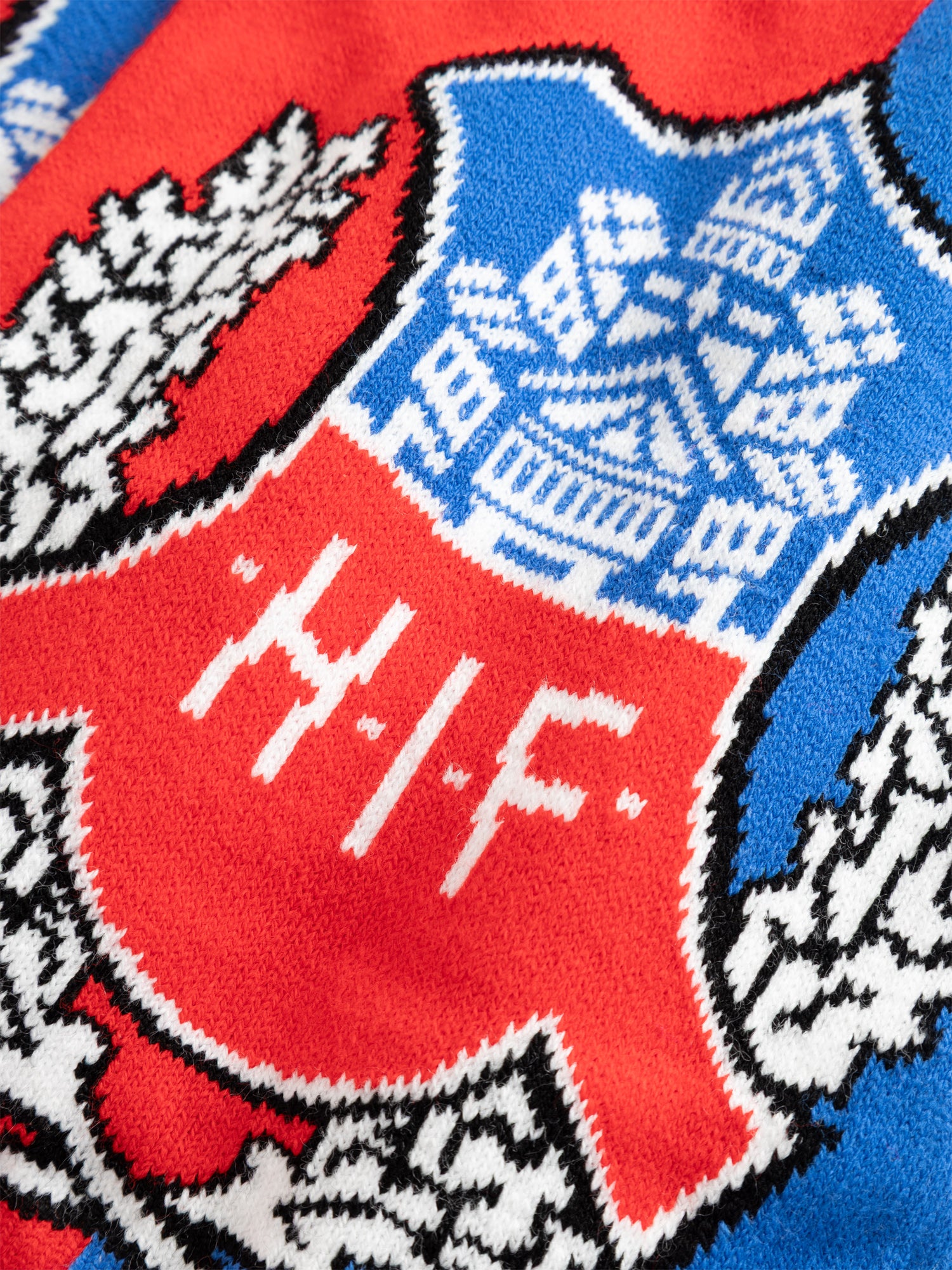 Halsduk röd blå Helsingborgs IF