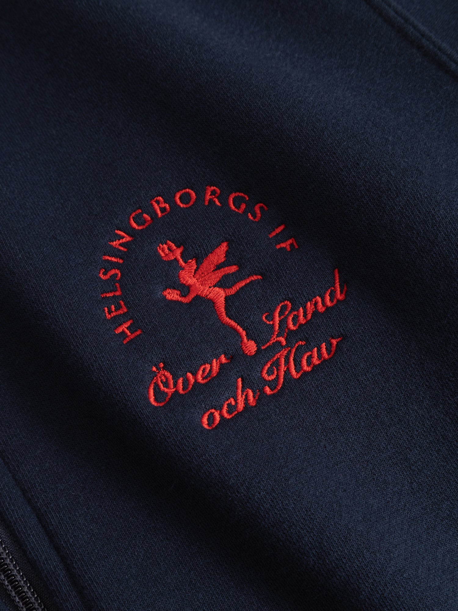Zip hood marinblå Över Land Och Hav