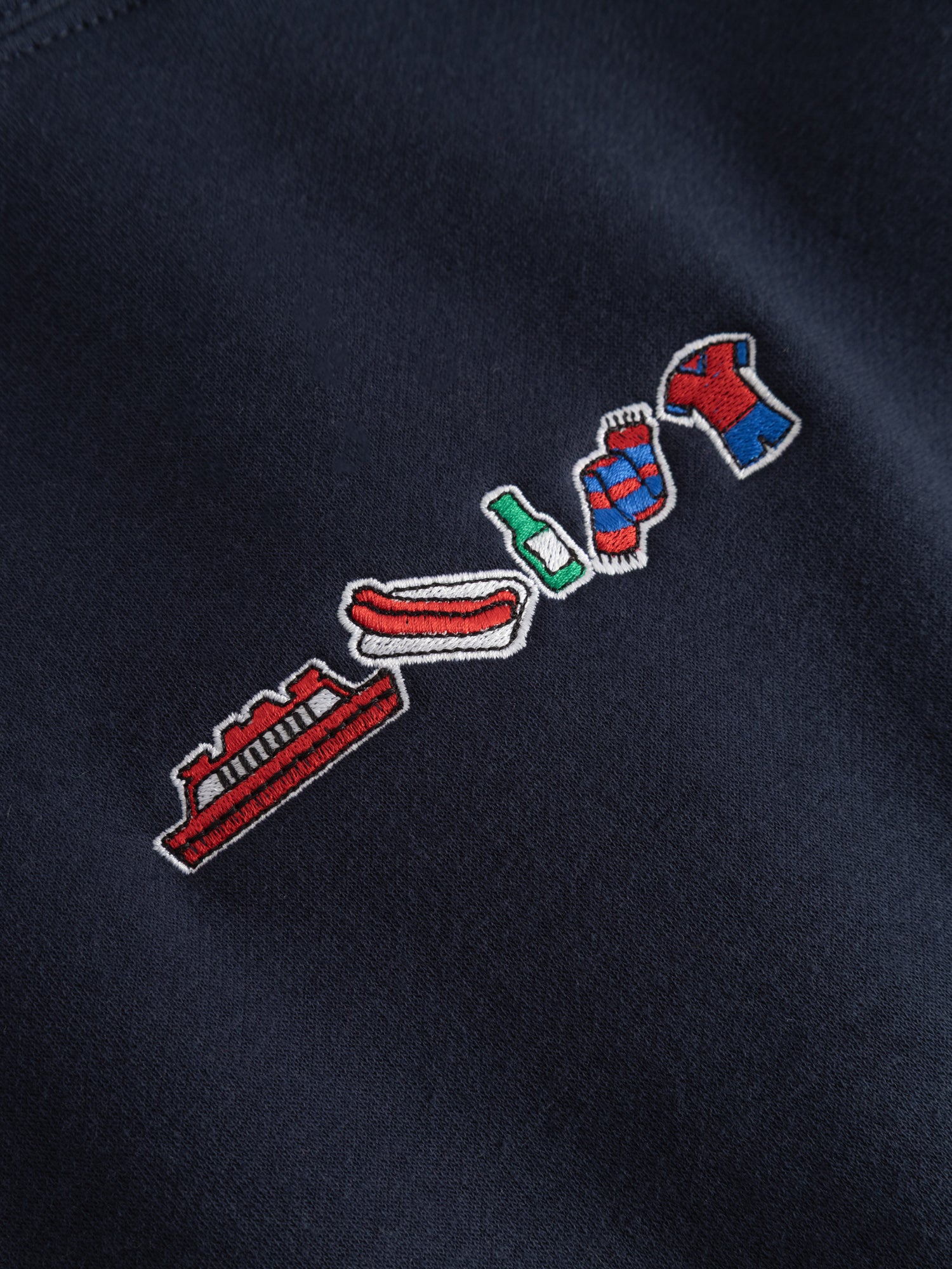 Hoodie marinblå Tura
